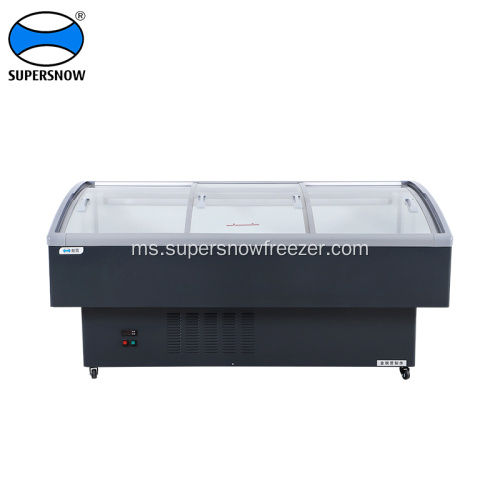 Top Sliding Door Freezer -10 Ijazah Paparan Freezer